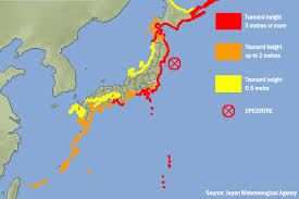 An earthquake in chile can produce a tsunami that is capable of crossing the pacific ocean and over twenty hours later killing people in japan. Http Ns Ibnlive In Com Embeds Img Japan Quake Map 110311 Gif Quake Map Tsunami Earthquake Map