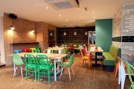 Colourful Cafe Interior By Simple Simon Design Canteen Design Cool Cafe Cafe Interior
