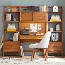 The company's retail chains, including williams sonoma. West Elm X Pbt Mid Century Smart Wall Desk Bookshelf Set Pottery Barn Teen