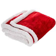 Find christmas throws at macy's. Red Flannel Throw With White Sherpa Edge Cream Throw Blanket Throw Blanket Decorative Pillows