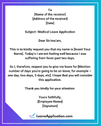 I beg to state that my brother has fallen sick. Medical Leave Application For Government Employee Updated