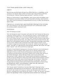 Teori ini menjelaskan bahwa khalayak meniru apa yang mereka lihat pada media, melalui suatu proses yang disebut observational learning (pembelajaran hasil pengamatan). Doc Teori Pembelajaran Sosial Albert Bandura Syakil Zainal Academia Edu