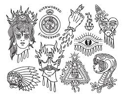 Black American Traditional Tattoo Flash Flash Sheet 2 By Tom Grunwald Via Behance Outline Tattoo Flash Sheet Flash Tattoo Tattoo Flash Art