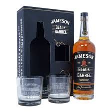 A full bottle of jameson is not included with this gift set. Jameson Black Barrel 2 Glass Gift Pack Gift Ideas From The Whisky World Uk