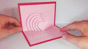 Voir plus d'idées sur le thème fête des pères, bricolage fête des mères, cadeau fête des mères. Carte Popup Coeur En Kirigami Diy Fete Des Meres Youtube