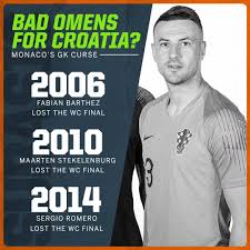 2 gregory van der wiel (ajax) 3 john heitinga (everthon, england) 4 joris mathijsen (hsv hamburg. Espn Fc The Last Three Goalkeepers To Lose A World Cup Final Have All Played For Monaco Croatia S Danijel Subasic Plays For Monaco Facebook