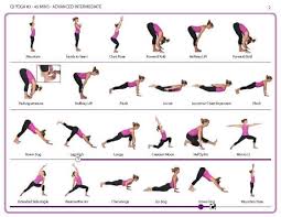 Qiyoga3 Page 2 Yoga Poses Chart Basic Yoga Poses Yoga Routine