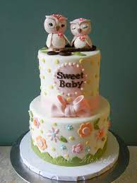 Sweet Owls Baby Shower Cake Baby Shower Cakes Baby Cake Owl Cakes