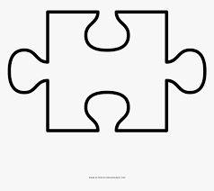 Autism awareness poster or brochure template. Puzzle Piece Coloring Page Transparent Puzzle Piece Outline Hd Png Download Kindpng