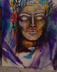 I haven't done a painting in well over a year, last night I was inspired  and this was the outcome!