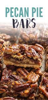 Basic Pecan Pie Bars Recipe Pecan Pie Bars Portable Dessert Pecan Recipes
