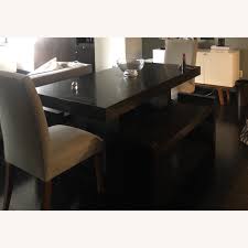 Ever since sharing our dining room a couple months ago, i frequently receive questions about our table which is the west elm emmerson relacimed wood table. West Elm Emmerson Wood Dining Table 2 Bench Set Aptdeco