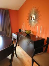 Orange dining room & bar furniture : 10 Different Ways To Decorate With Orange Orange Dining Room Chic Dining Room Living Room Orange