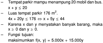 We did not find results for: Tempat Parkir Seluas 176 M2 Hanya Mampu Menampung 20 Mobil Dan Bus Tiap Mobil Membutuhkan Mas Dayat
