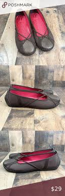 Clarks Privo Penny Brown Stitched Pink Mesh Flats In 2020 Mesh Flats Flats Flat Shoes Women