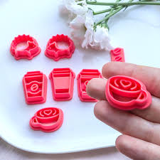 Coffee Lover Clay Cutter Set: 3D Printed Polymer Clay Earring Molds