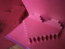 You need a total of 6 folds! Popup Heart Love Card A Pop Up Card Papercraft And Paper Folding On Cut Out Keep