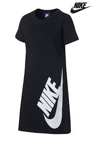 Girls Nike Black T Shirt Dress Black Nike Dresses Black Nikes T Shirt Dress