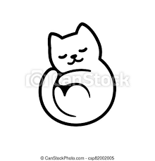 12 player public game completed on may 3rd, 2021. Cartoon Sleeping Cat Logo Cute Cartoon Cat Logo Sleeping Curled In Circle Adorable Kitty Symbol Isolated Vector Clip Art Canstock