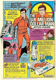 Space1970 Six Million Dollar Man Bionic Woman Comic Book Toy Ads Kenner Toys Vintage Toys Old Comic Books