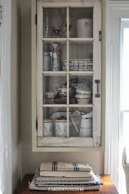 Farmhouse 5540 Blue And White Hanging Cabinet Glass Cabinet Doors Cabinet