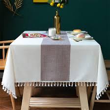 Rectangle white lace tablecloth home party wedding table cloth cover 150x300cm. Dakota Fields Tablecloth For Dining Table Rustic Farmhouse Kitchen Table Cloth Coffee Table Cover Cotton Linen Fabric Small Rectangle Tablecloths For 6 To 8 Seats Wayfair