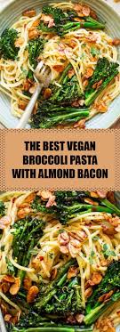 The Best Vegan Broccoli Pasta With Almond Bacon Rezepte Rezepte Mit Brokkoli Gesunde Rezepte