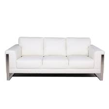 Everything from wrought iron to steel welded legs can be used, in every unique design you can think of. Grayson Leather Sofa With Metal Leg In White 9403c Sf Blanco