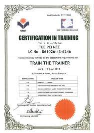 Prior to join the hrdf train the trainer program , i have several training experiences as eusahawan trainer. Train The Trainer Certificate Hrdf