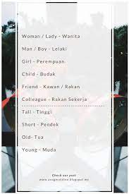 Ada rakan yang hanya sebagai kenalan, kita sekadar. 17 Language Ideas Malay Language Indonesian Language Beginner Lesson