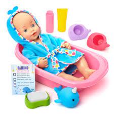 Total ratings 20, $249.90 new. Kid Connection Bathing Baby Doll Play Set 12 Pieces Included Walmart Com Walmart Com