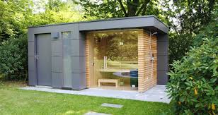 Design Gartenhaus Moderne Gartenhauser Schicke Gartensauna Auch Alsbausatz Gartenhaus Modern Design Gartenhaus Hauser Mit Pool