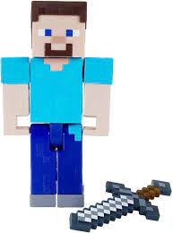 Just passed the microsoft store. Amazon Com Minecraft Steve 3 25 Scale Video Game Authentic Action Figure With Accessory And Craft A Block Toys Games