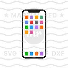 Download Iphone Apps Svg Mobile Phone Svg Smartphone Apps Svg Cell Etsy