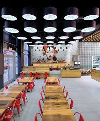 13 Stunning Examples Of Graphic Design In The Built Environment Restaurant Interior Design Restaurant Decor Cafeteria Design