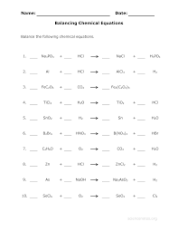 Pin By Rosa Amalie On School Chemical Equation Balancing Equations Chemistry Worksheets