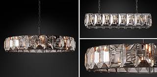 The classic empire shape adds dimensions to your space while the Harlow Crystal Chandelier Collection Rh