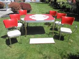 chrome dinette kitchen dining table