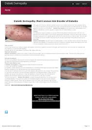 The condition is characterized by lesions on the shins. Diabetic Dermopathy Most Common Skin Disorder Of Diabetics