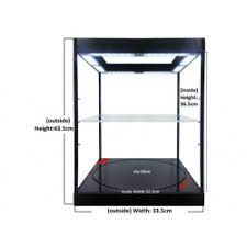 Check spelling or type a new query. Display Case With Led Light House Dust Free Cabinet 1 6 With Shelves And Turning Table 44cm White