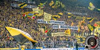Bvb fans celebrate their team after an emotional season! Bvb Fans Refugees Welcome Hooligans Tv The Best Site About This Topic