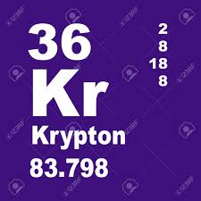 Krypton is a chemical element with atomic number 36 which means there are 36 protons in its nucleus. Krypton Is A Chemical Element With The Symbol Kr And Atomic Number Stock Photo Picture And Royalty Free Image Image 136486441