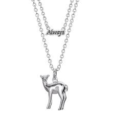 What animal would be your patronus in harry potter? Harry Potter Always And Doe Patronus Silver Plated Necklace Set Buy Online In Greenland At Greenland Desertcart Com Productid 142617815