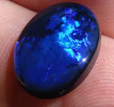 Black And Blue Stones Deep Dark Blue Black Opal 7 Carats Black Opal Opal Jewelry Opal
