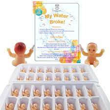 Find many great new & used options and get the best deals for my water broke baby shower game with mini plastic babies for ice cubes, 32 pe. My Water Broke Baby Shower Game With Tiny Plastic Babies For Ice Cubes 32 People Caucasian Colored Cardstock Buy Online In China At China Desertcart Com Productid 103024067
