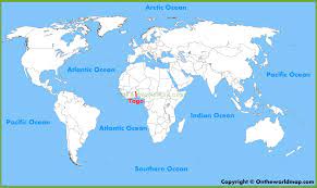 Togo On World Map Togo Location On The World Map