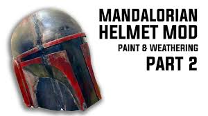 The mandalorian helmet has unique features that it out. Mandalorian Helmet Paint And Weathering Pt 2 Youtube