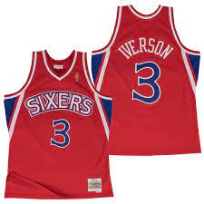 Find the best allen iverson jerseys, reebok shoes, gear, basketball cards and autographed memorabilia. Philadelphia 76ers Allen Iverson Hardwood Classics Road Swingman Trikot Herren