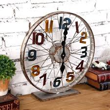 Get Inspired By This Vintage Decor Ideas Vintagedecor Vintageindustrialstyle Vintagehomeideas Http Vintageindust Wheel Clock Vintage Home Decor Diy Clock