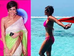 In the particular attempt that she has filmed and posted on social media, mandira does an impressive enough job with the handstand, balanced. At The Age Of 47 Mandira Bedi Wore Bikini Check Stunning Photo Shoot Cineglory